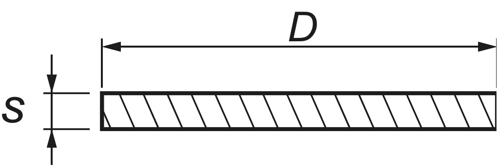 Flacher Rohrboden   33,7 x 3